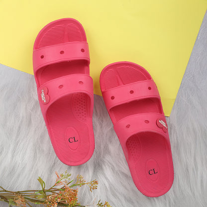 Women Lightweight and comfortable Dual Strap Slides