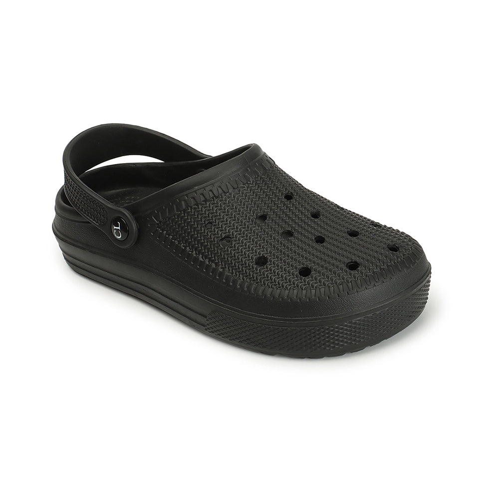 Men Sculpted Perforated Comfort Clogs with Back Strap