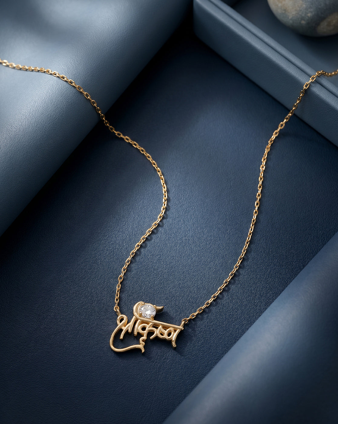 18kt Gold Plated  Shree Krishna  Necklace with CZ for Unisex