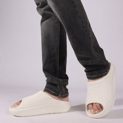Men Textured Comfort Sliders