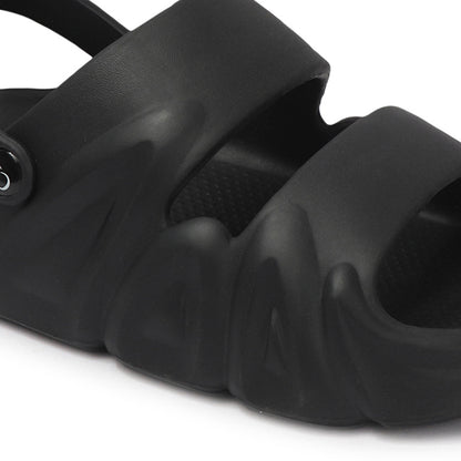 Men Textured Adjustable Double Strap Sandals