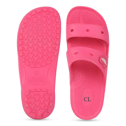 Women Lightweight and comfortable Dual Strap Slides