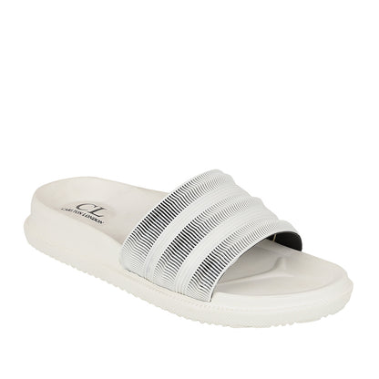 Men Textured Comfort Slip On Slider