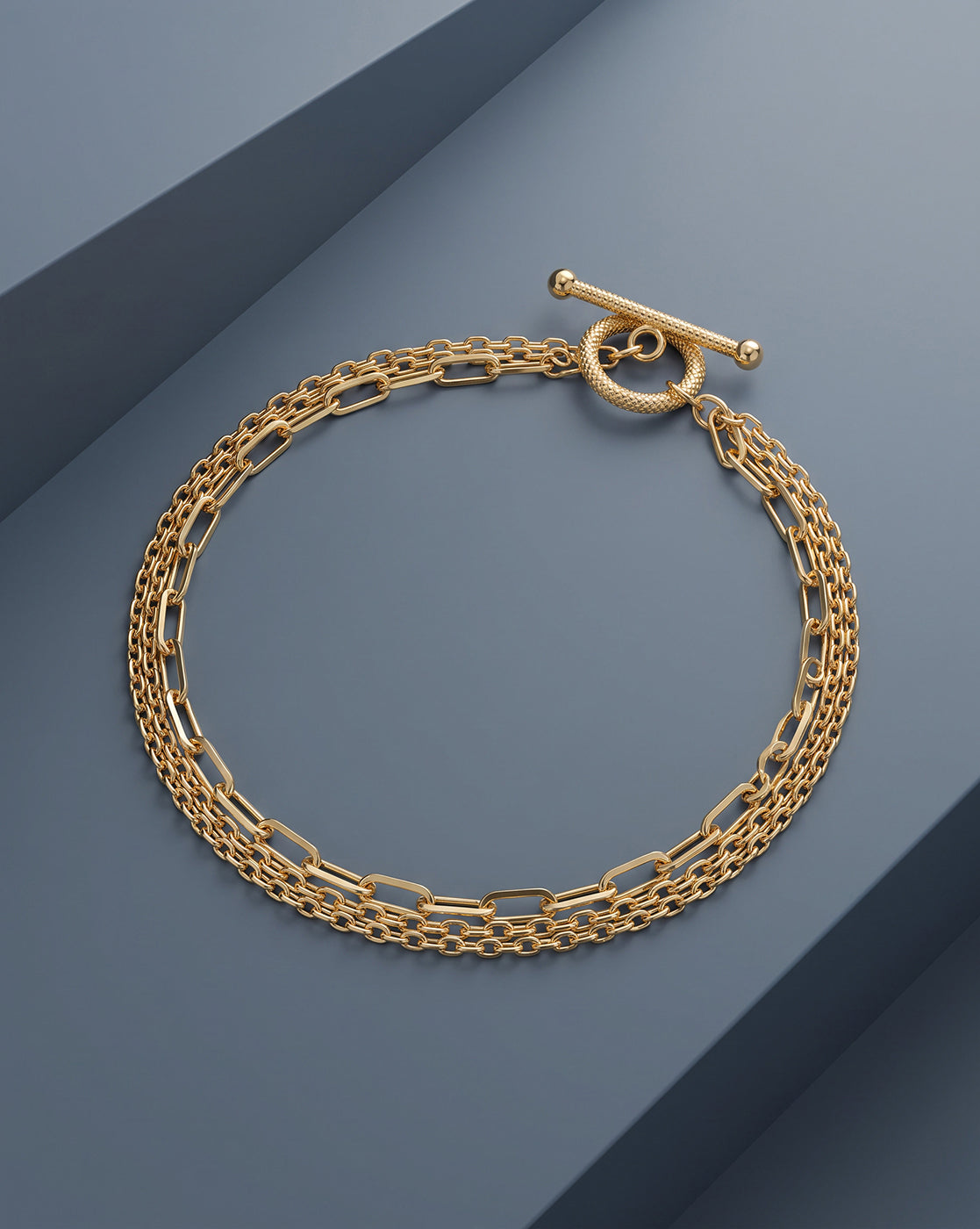 18kt Gold Plated Multi Layered Bracelet