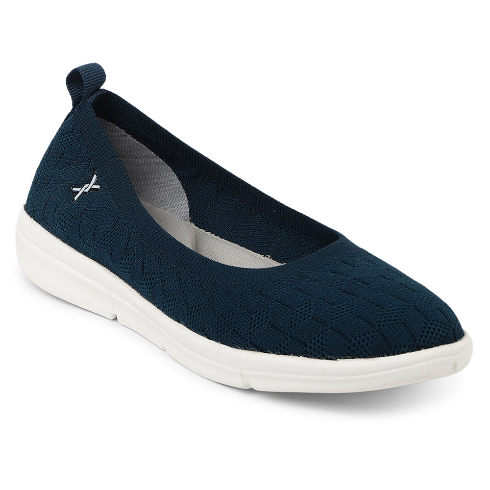 Women Textured Knit Comfort Ballet Flats