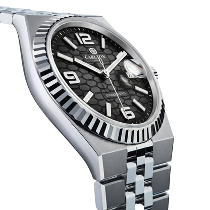 Carlton London Men Rover Black Analog Watch CL-ROVER-BLK