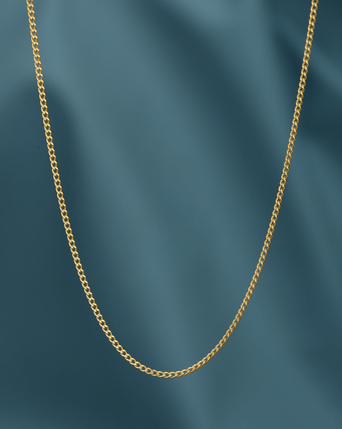 18kt Gold Plated Evergreen Curb Chain