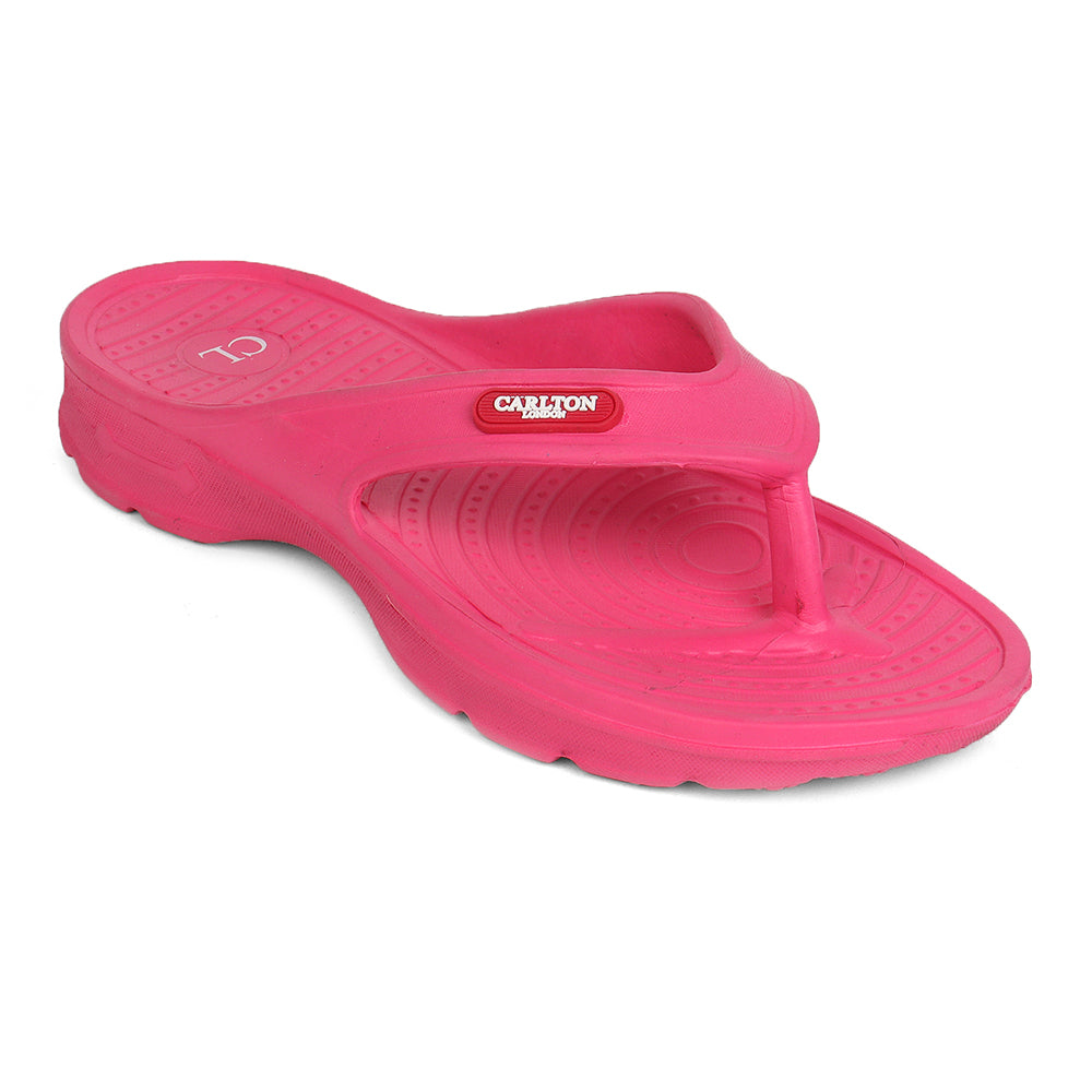 Women Fuchsia Comfortable Wedge Flip Flops