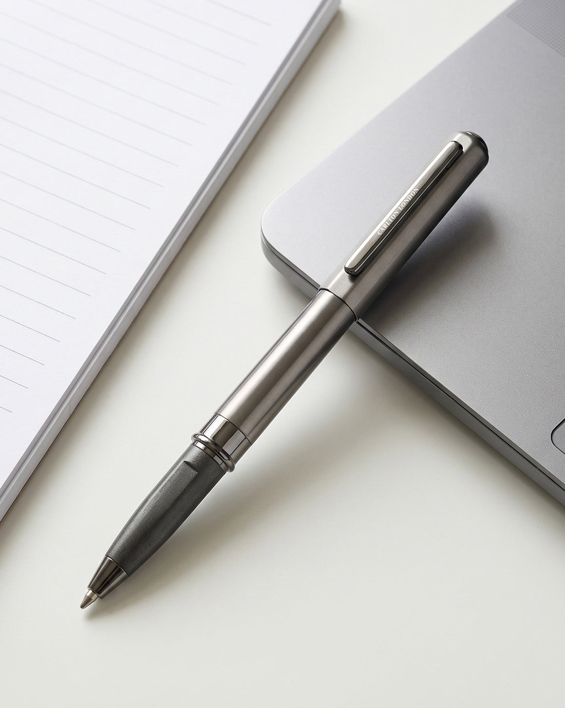 Metallic & Silver Toned Premium Executive Writing Roller Pen with Magnetic Cap and Smooth Ink