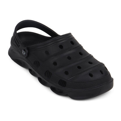 Men Sculpted Perforated Comfort Clogs with Back Strap