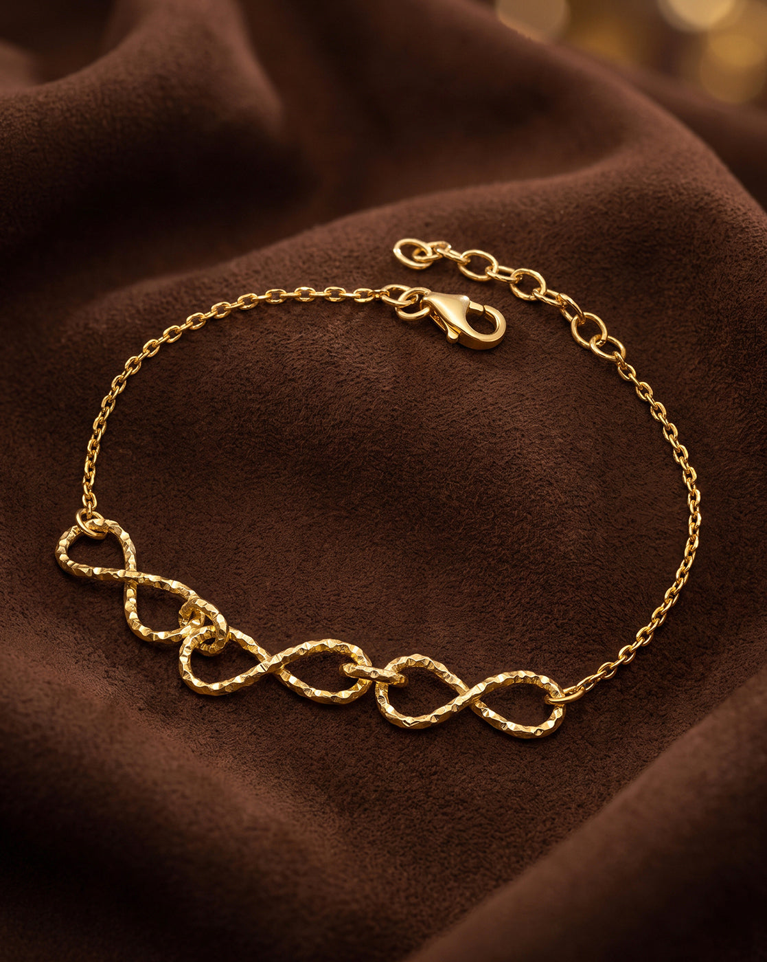 18Kt Gold Plated Infinity Link Valentine&