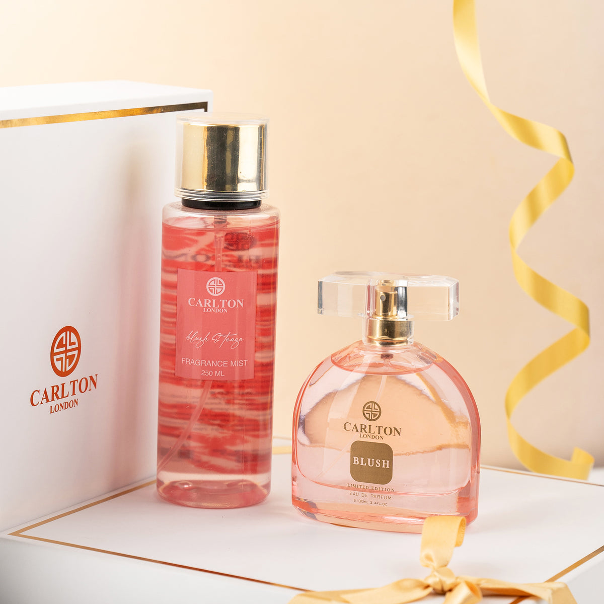 Women Gift Set Of 2 Blush Perfume 100Ml + Blush &amp; Tease Body Mist 250Ml