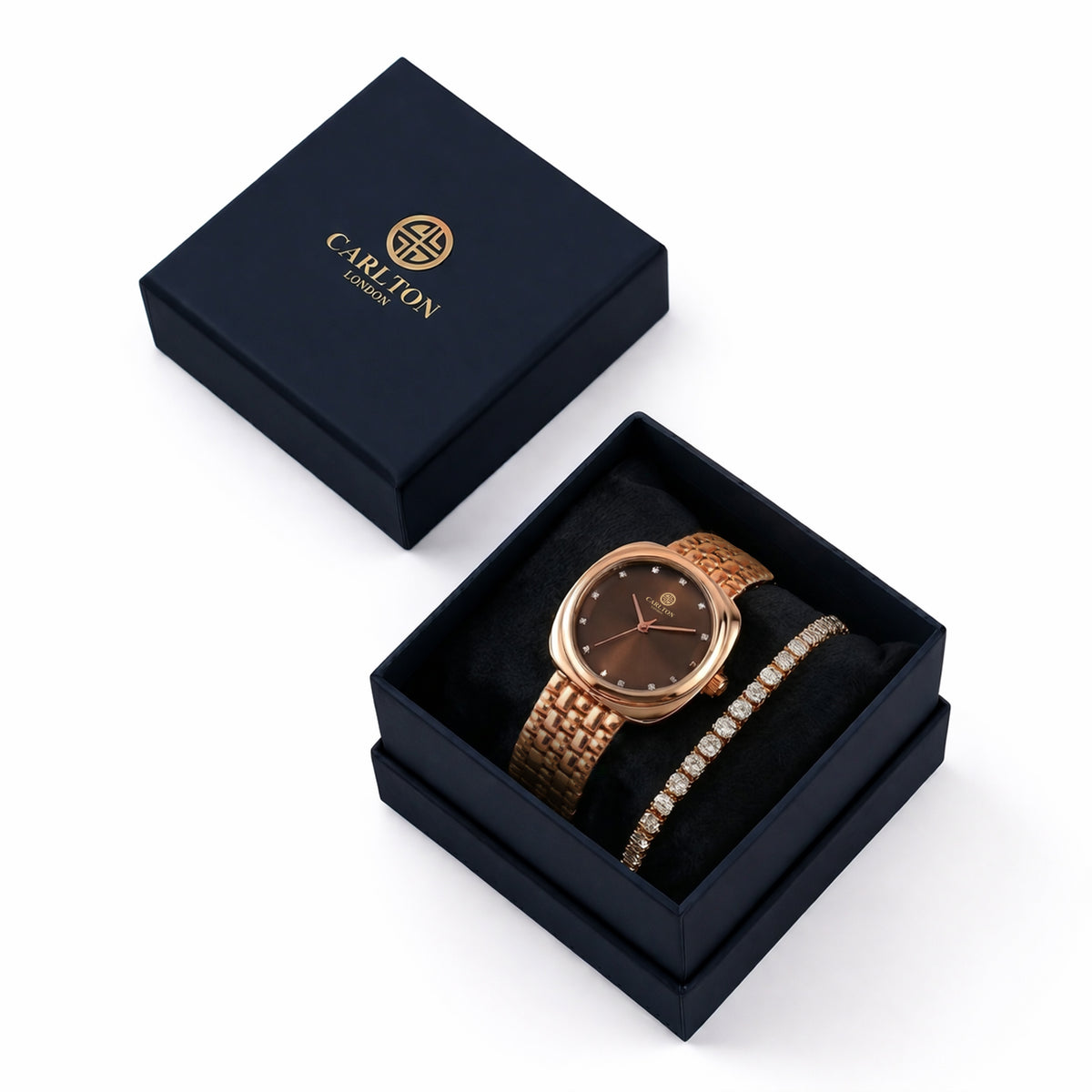 Women Gift Set 2 Celeste Brown Watch and Bracelet -  CLPLG120