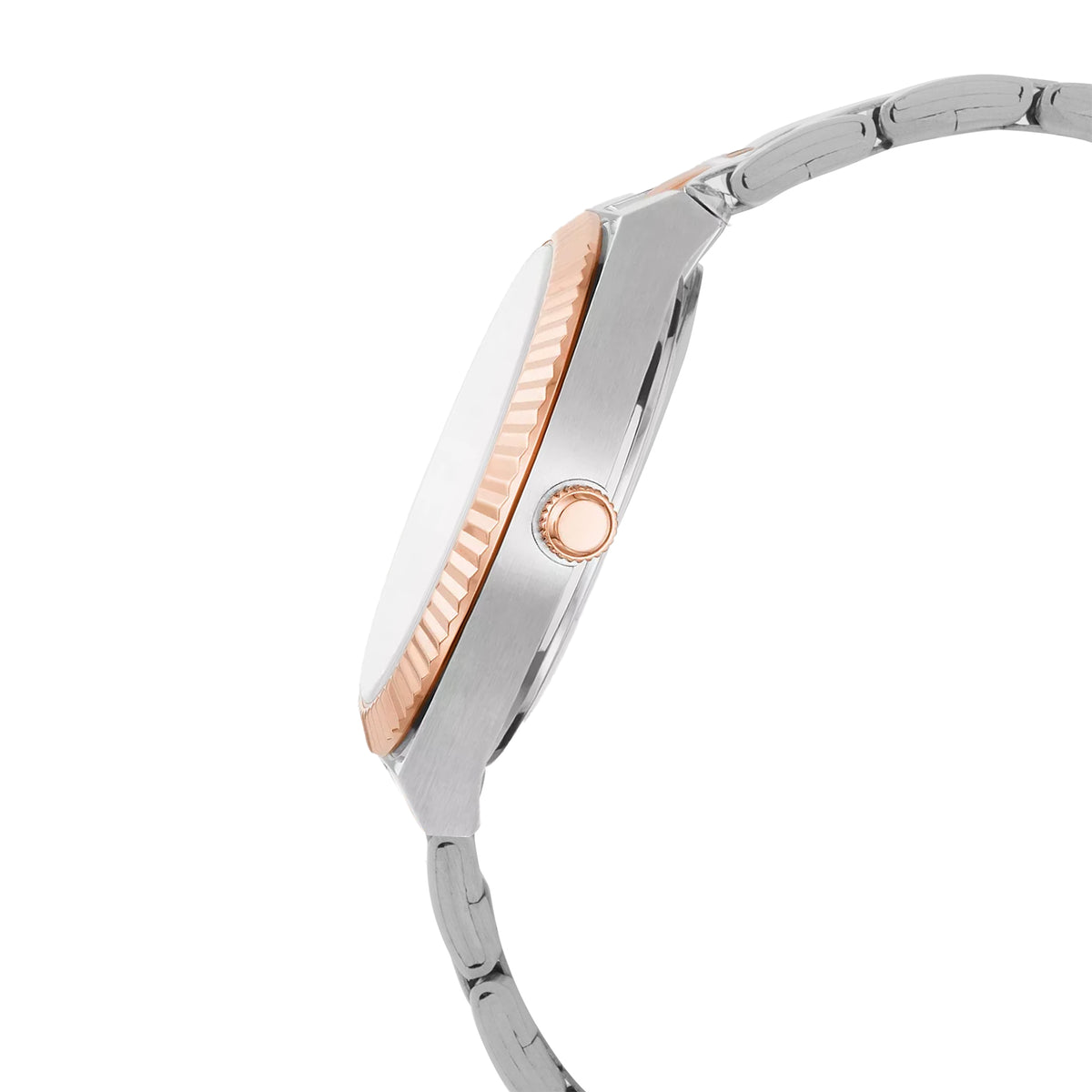 Women Rose Gold / Green Stainless Steel Harper Collection Analog Watch CLBRTDGRN