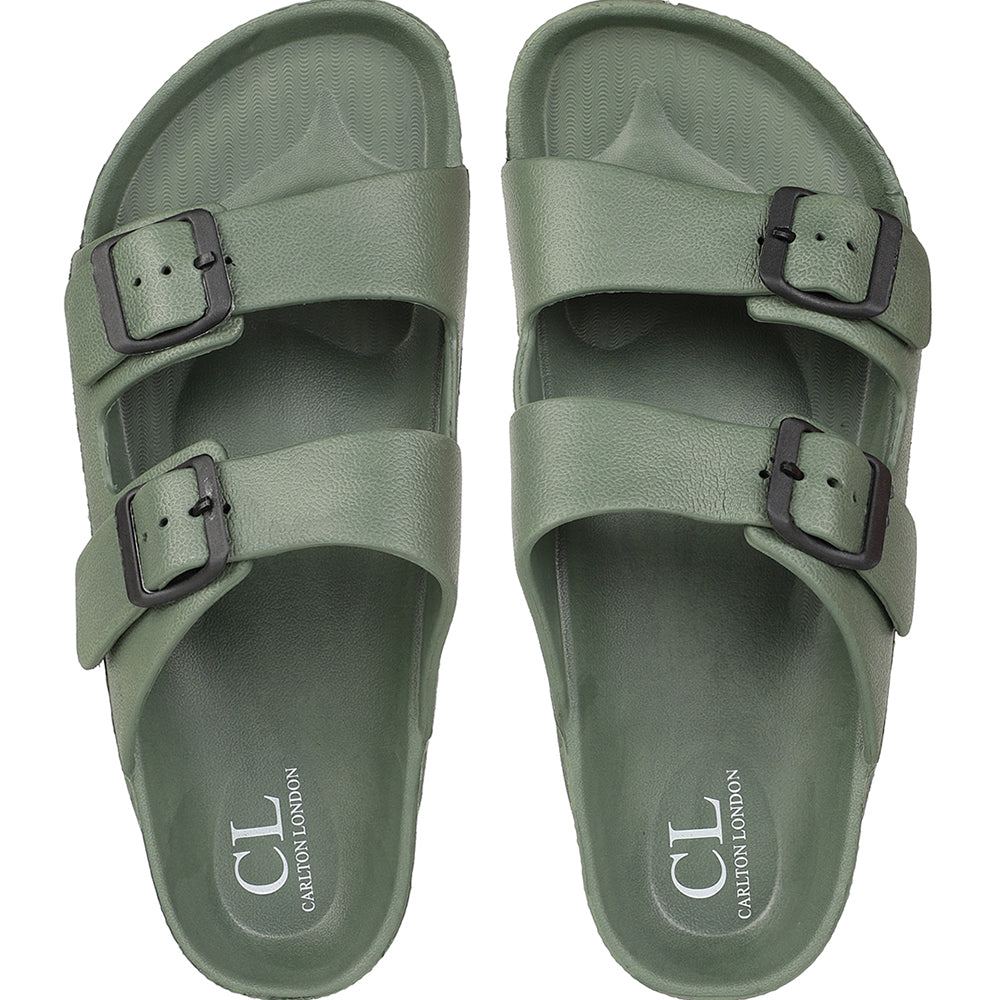 Men Dual Strap Adjustable Comfort Slides