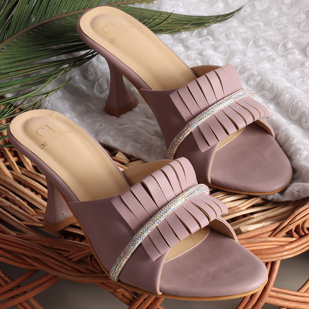 Women Embellished Party Stiletto Heel Sandals