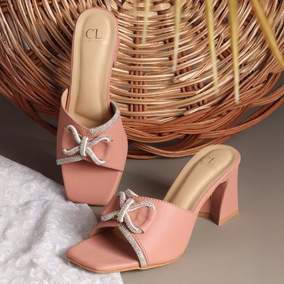 Women Embellished Party Block Heel Sandals