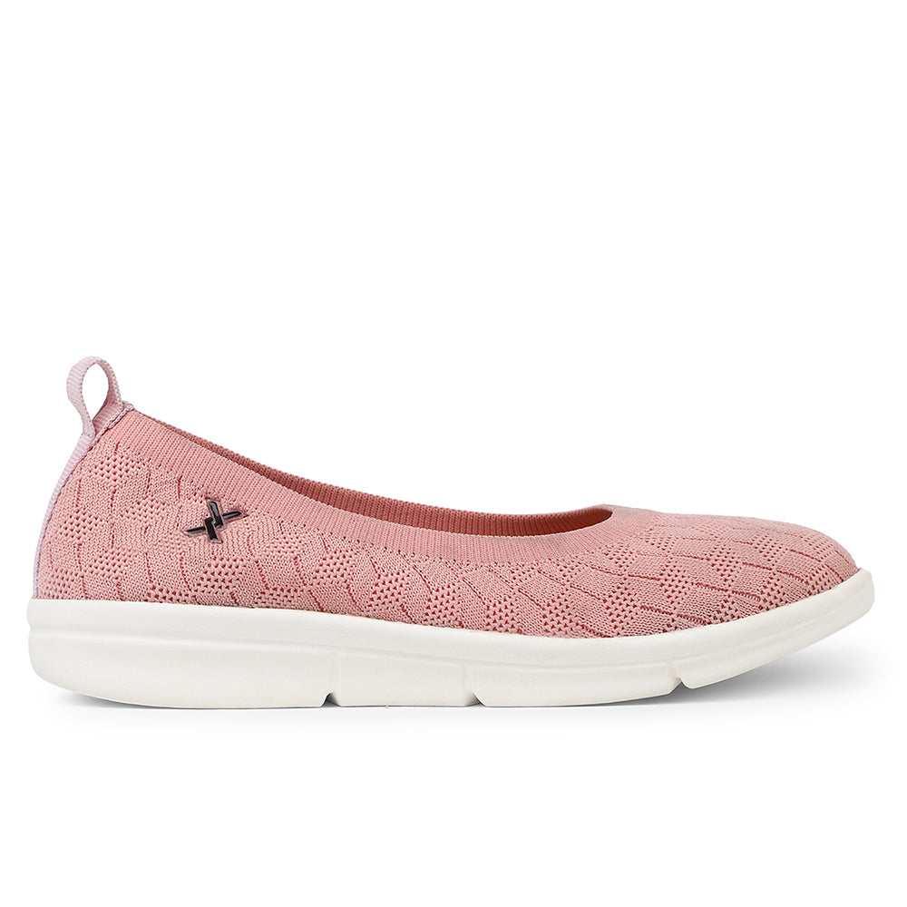 Women Textured Knit Comfort Ballet Flats