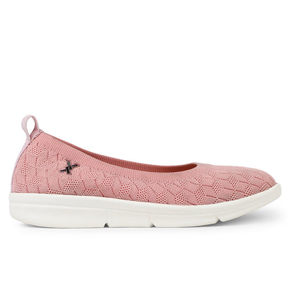 Women Textured Knit Comfort Ballet Flats