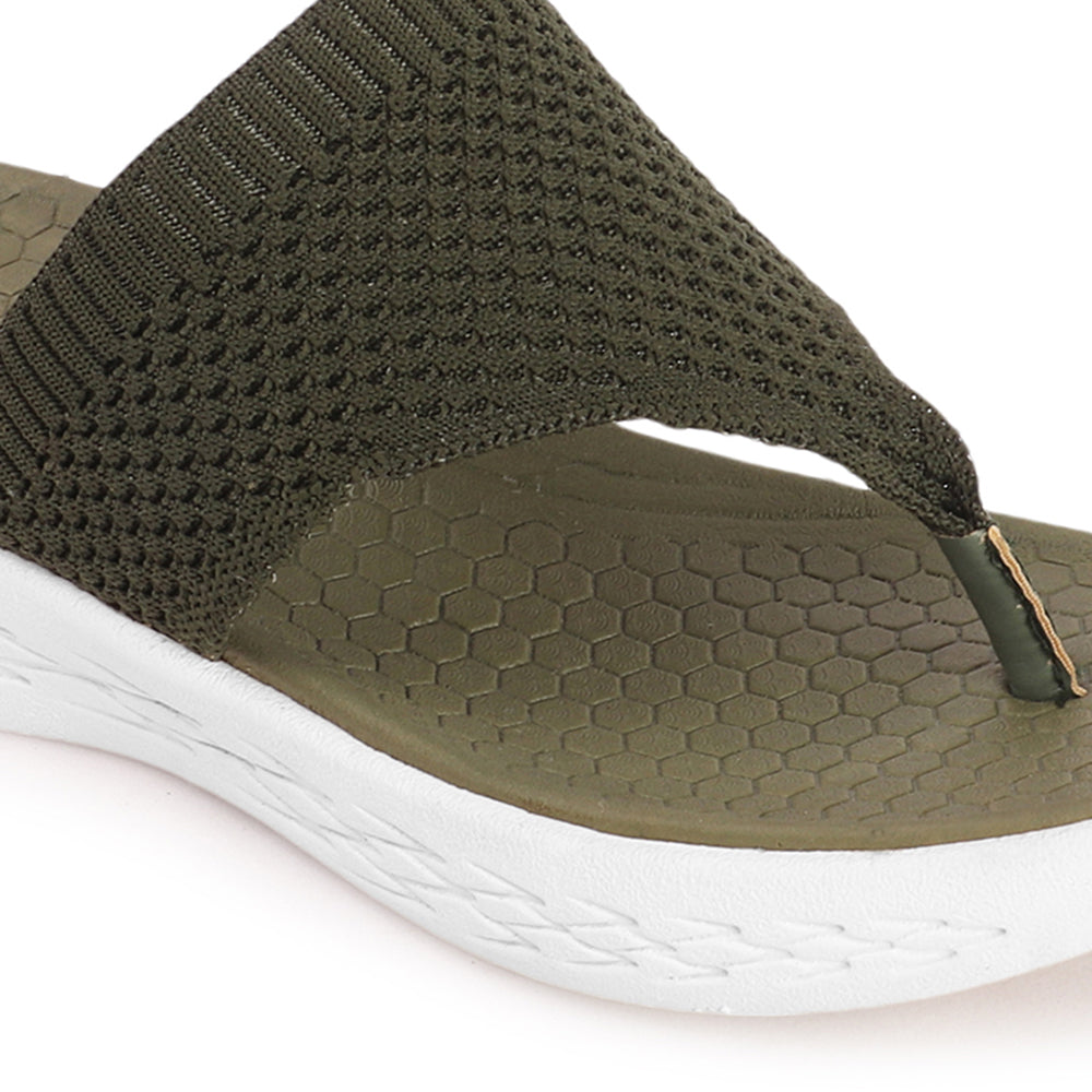 Women FlyKnit Thong Comfort Sandal