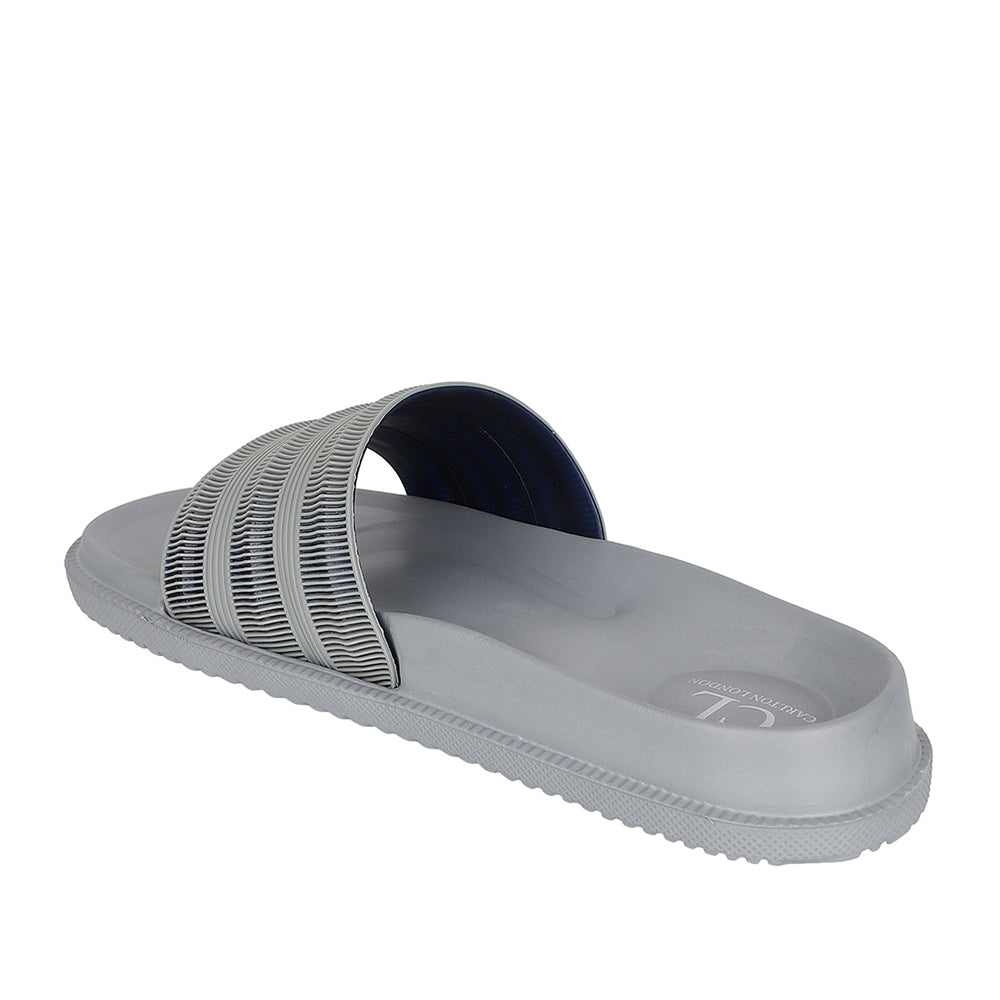 Men Textured Comfort Slip On Slider
