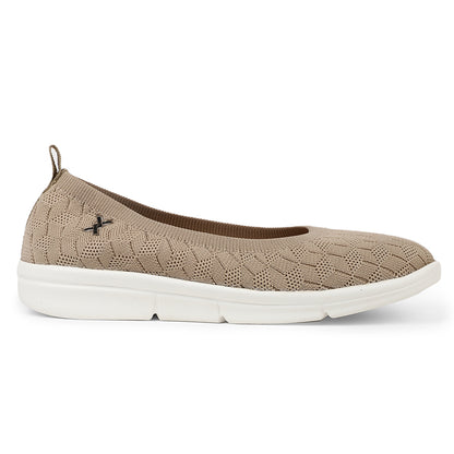 Women Textured Knit Comfort Ballet Flats