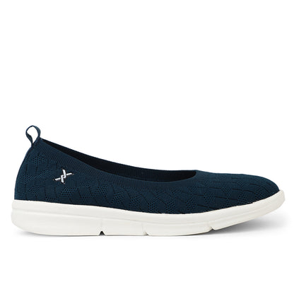 Women Textured Knit Comfort Ballet Flats