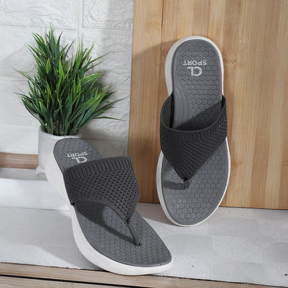 Women FlyKnit Thong Comfort Sandal