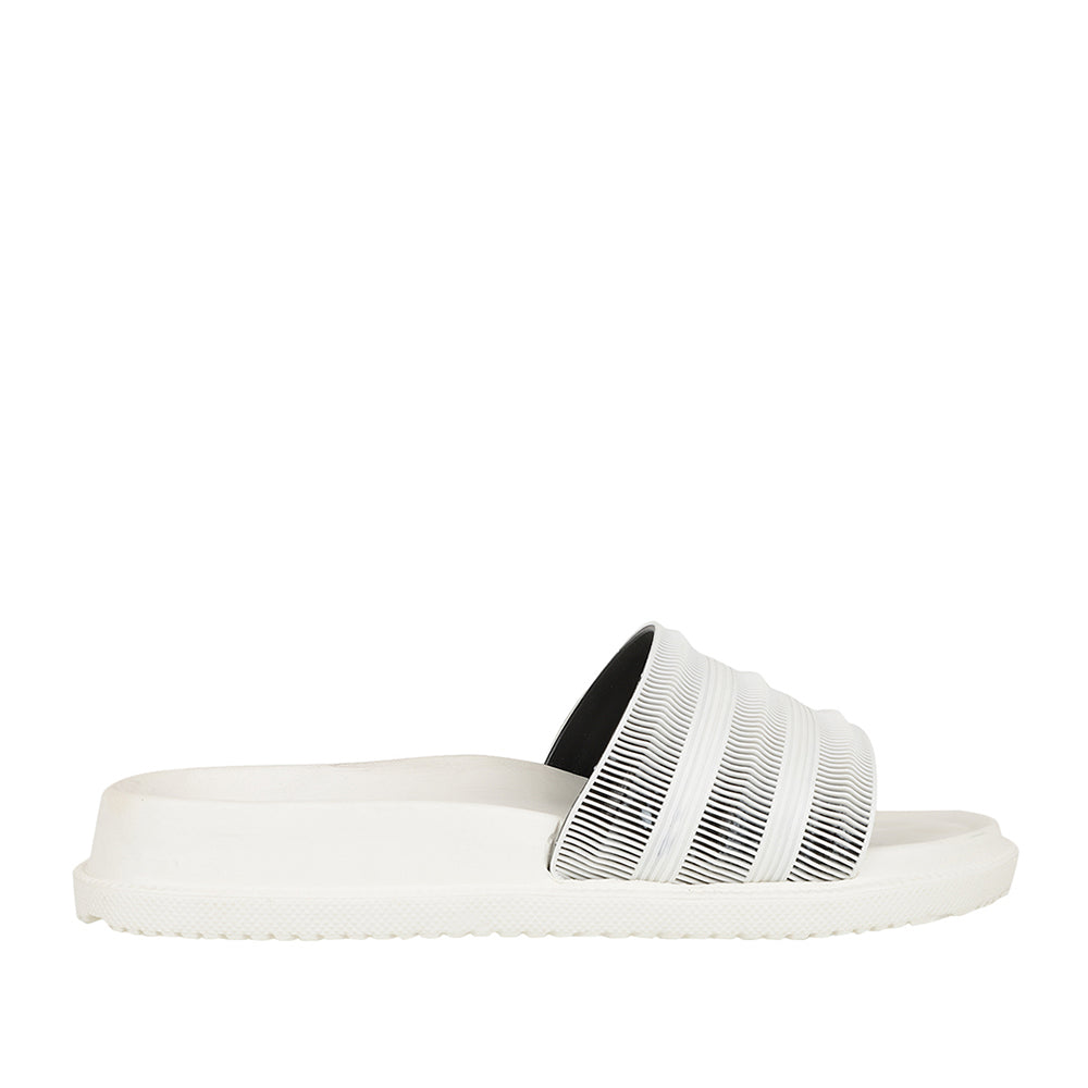 Men Textured Comfort Slip On Slider