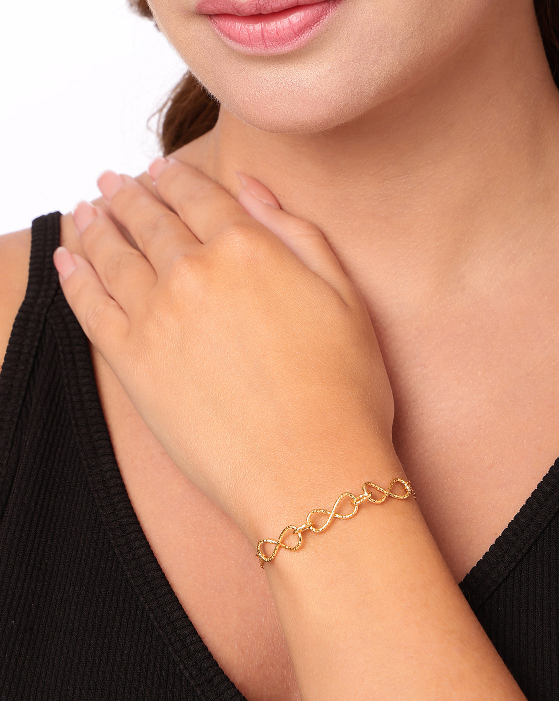 18Kt Gold Plated Infinity Link Valentine&