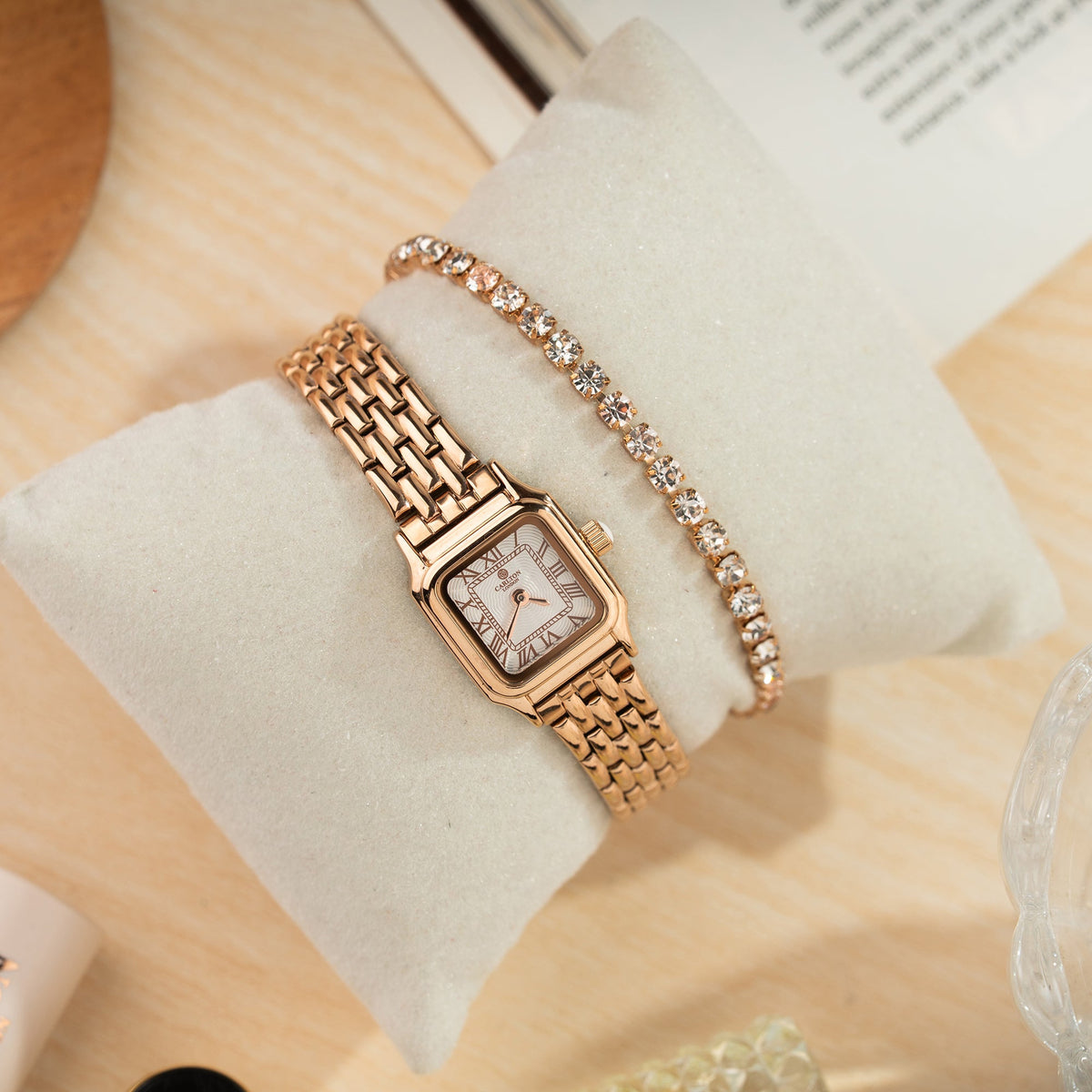 Chloe Mini White / Rose Gold Women Analog with Bracelet Watch CLWWS-04
