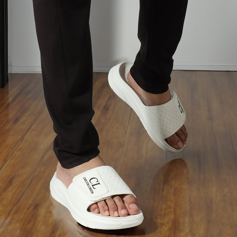 Men Perforated Adjustable Comfort Sliders