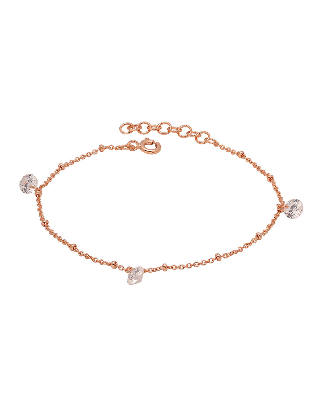 18K Gold Plated Elegant CZ Drop Bracelet