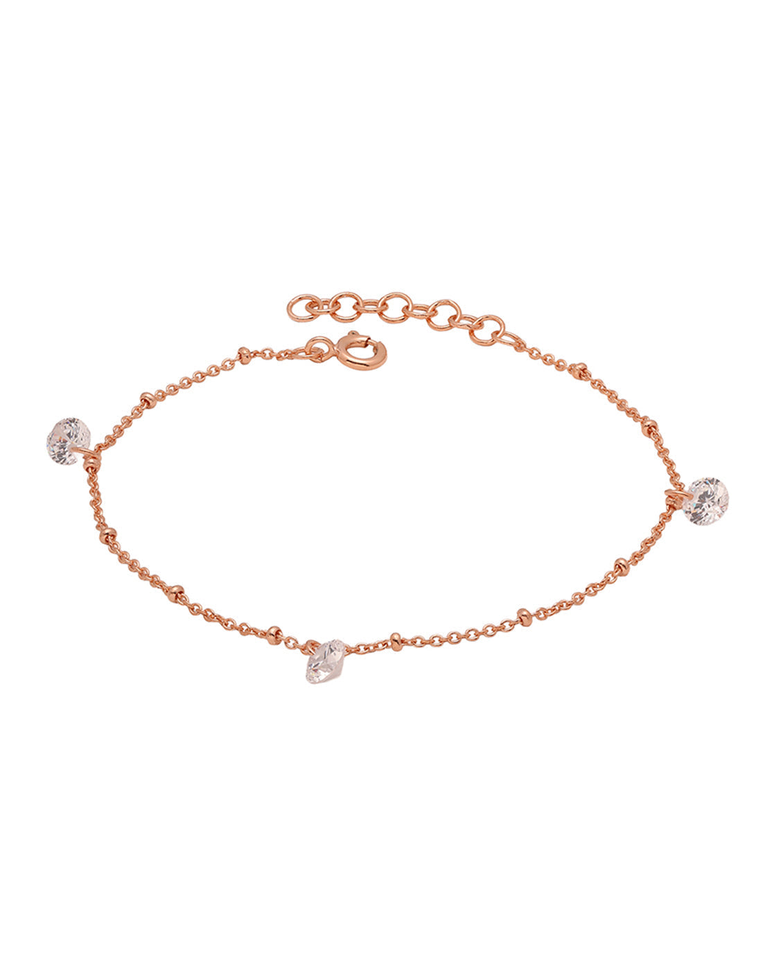 18K Gold Plated Elegant CZ Drop Bracelet