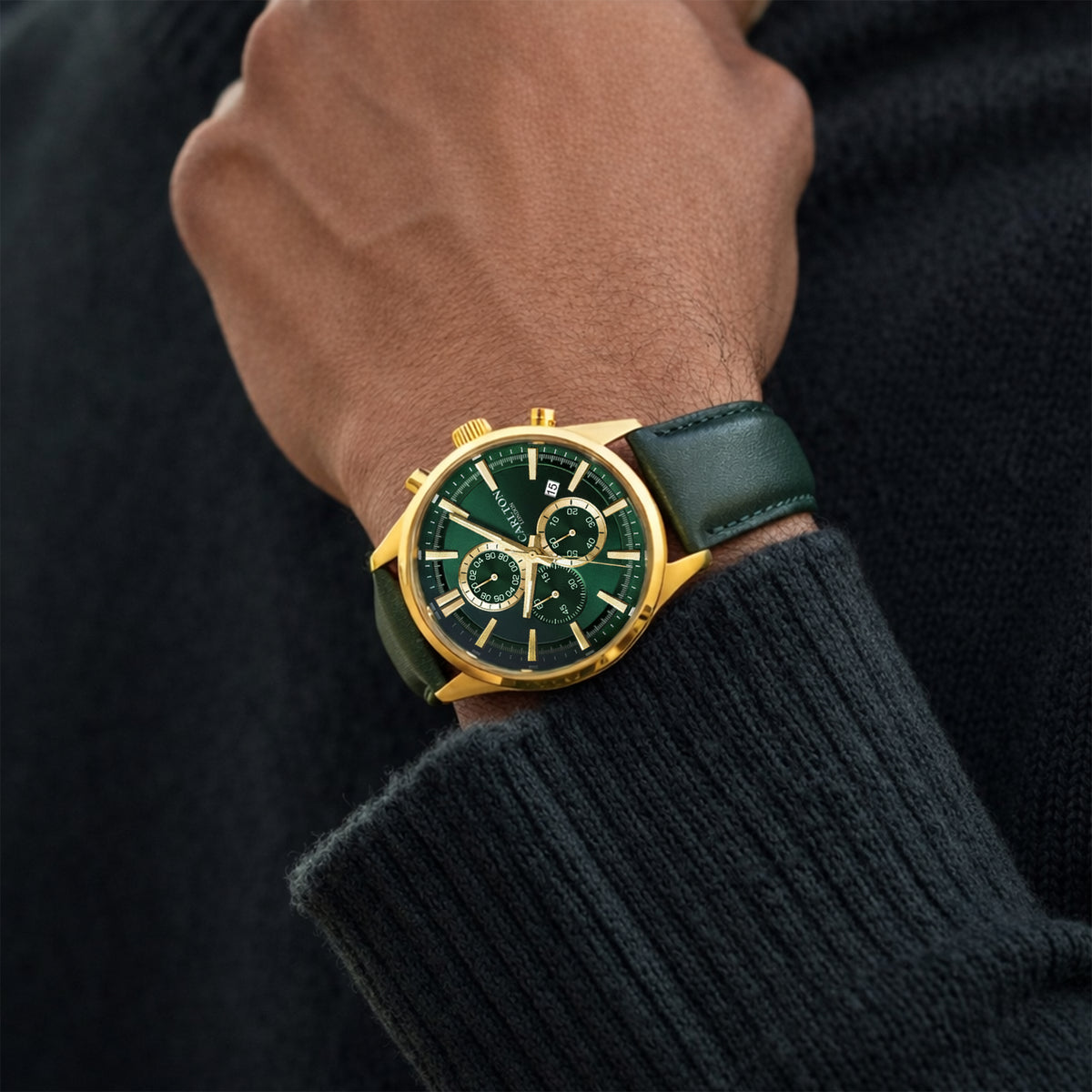 Carlton London Men Windsor Green Analog Watch CL-WD-GRN