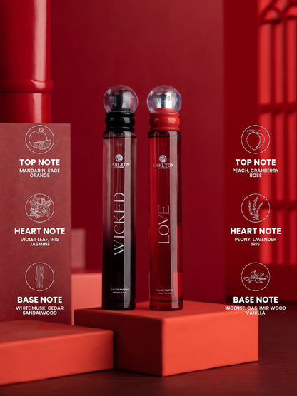Women Gift Set Of 2 Love And Wicked Perfume - 30 Ml Each