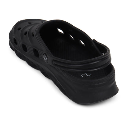 Men Sculpted Perforated Comfort Clogs with Back Strap