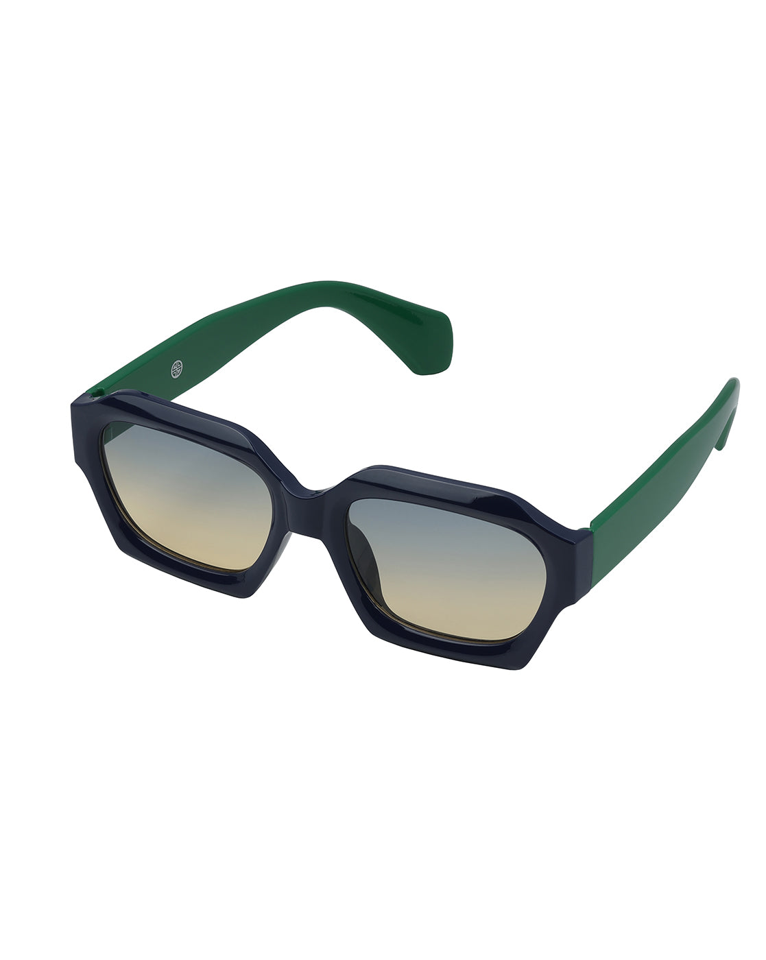 Women Blue &amp; Green Toned UV Protected Gradient Lens Wayfarer Sunglasses