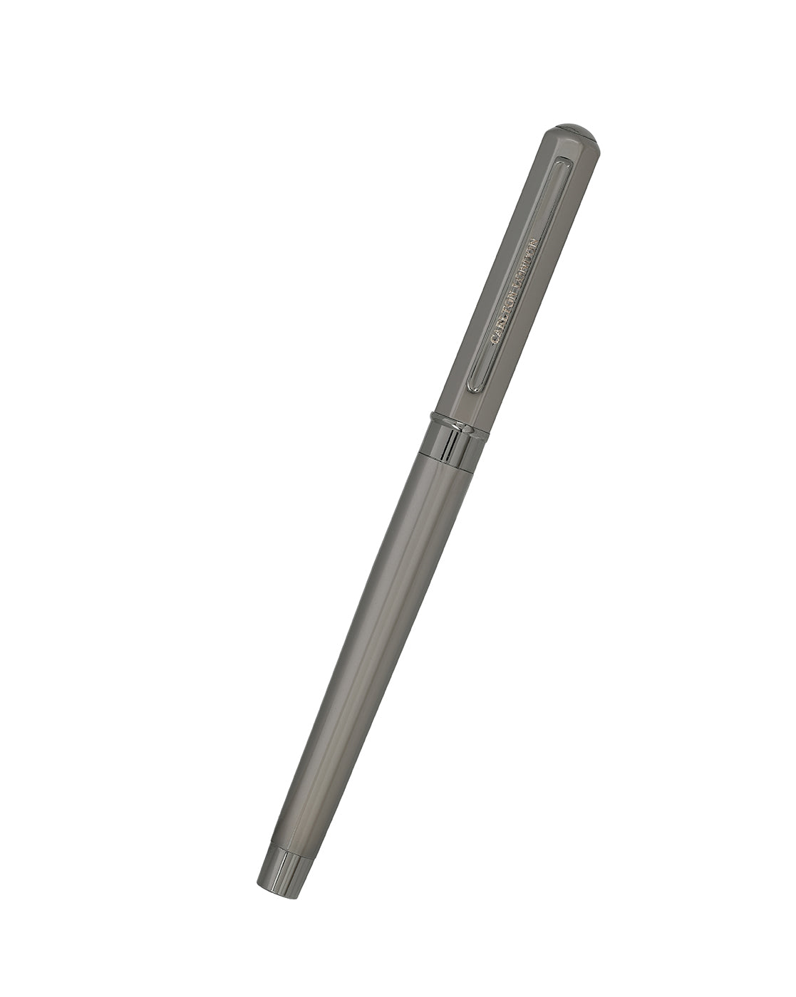 Metallic &amp; Silver Toned Premium Executive Writing Roller Pen with Magnetic Cap and Smooth Ink