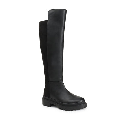 Women Block-Heeled Winter Over-the-Knee Boots