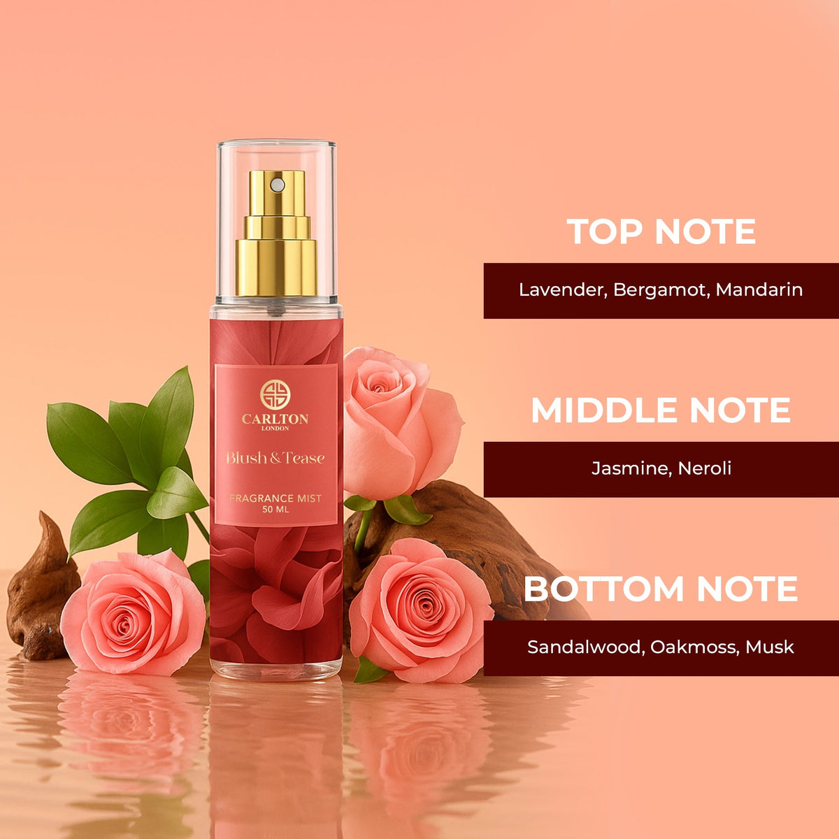 Carlton London Gift set of 4 Mini Body Mist - 50ml each