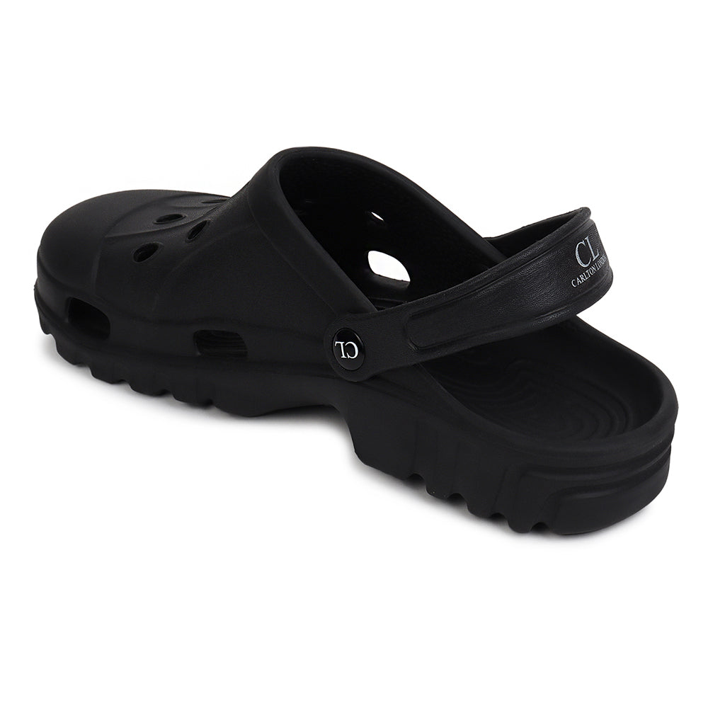 Men Perforated Slip On Clogs with Back Strap