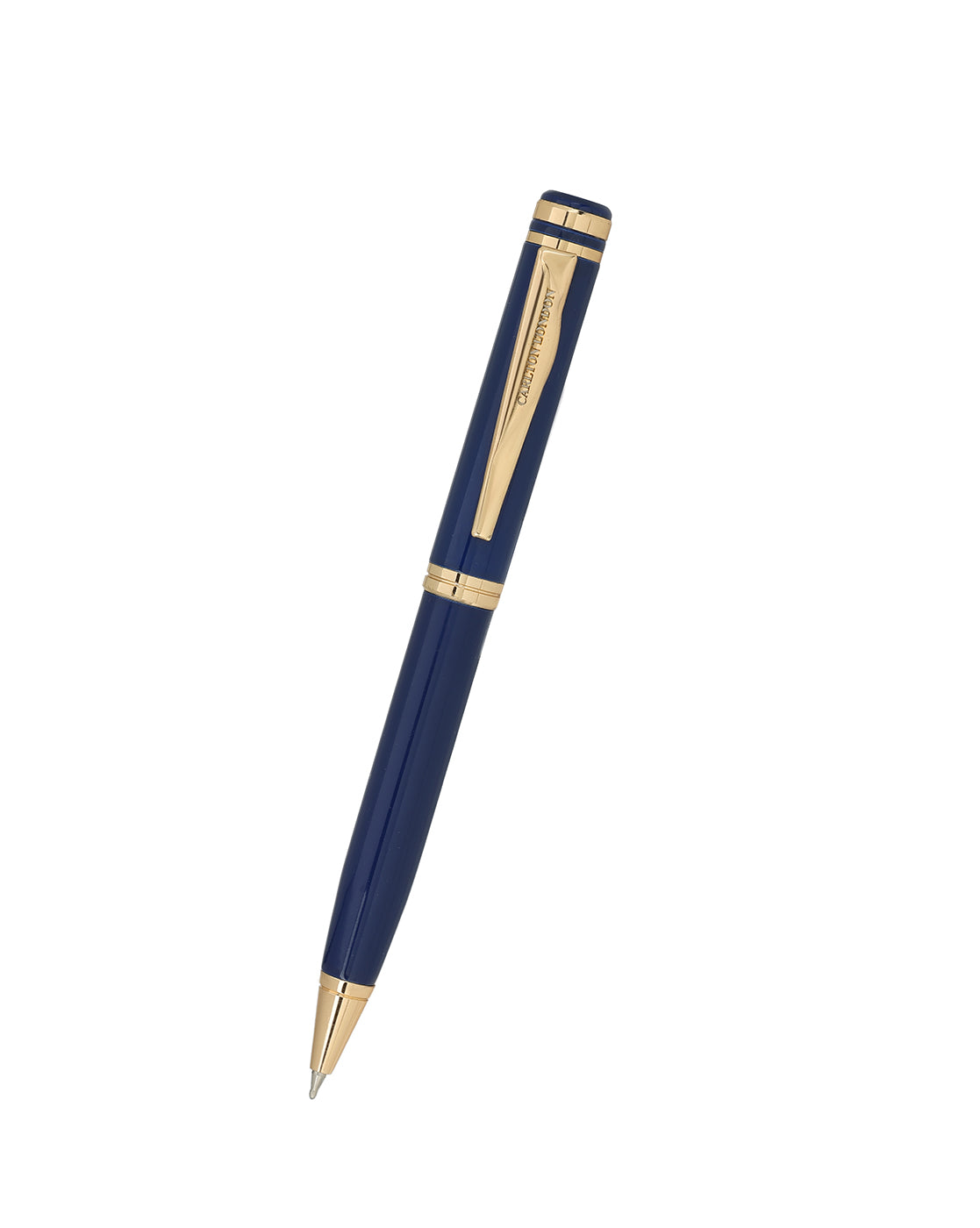 Royal Blue and Gold Toned Ambient GT Twist Ballpoint Pen with Fine Tip &amp; Smooth Ink