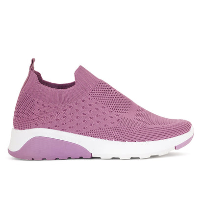 Women Comfortable Flyknit Lightweight Slip-On Sneakers