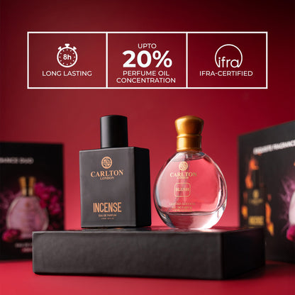 Exquisite Fragrance Duo - Incense Men 50Ml &amp; Blush Women 30Ml Gift Set
