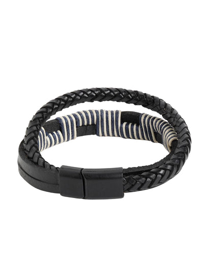 Men Multistrand Bohemian Leather Bracelet