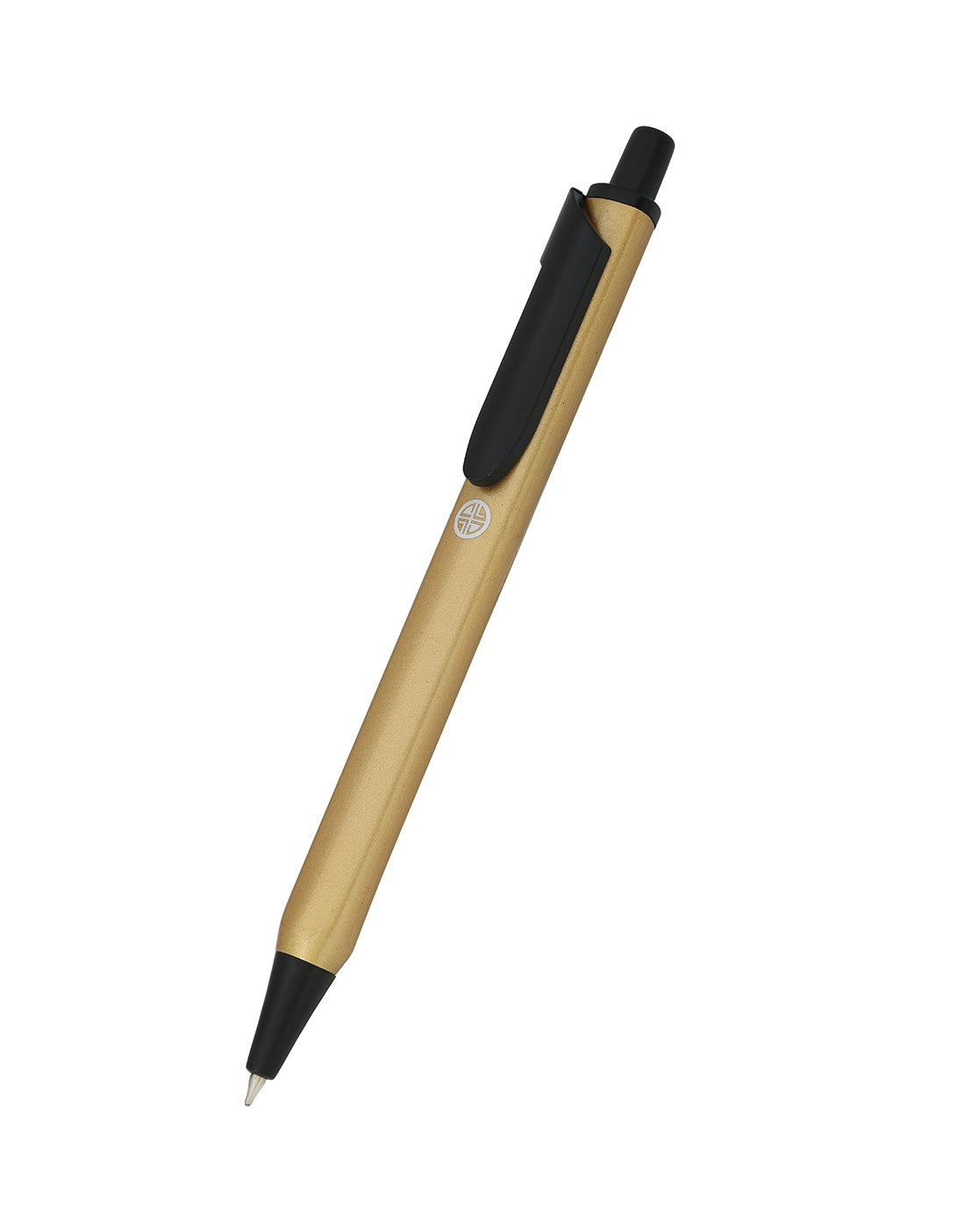 Gold &amp; Black Toned Premium Office Clicker Botton Writing Ball Pen with Fine Tip &amp; Clip