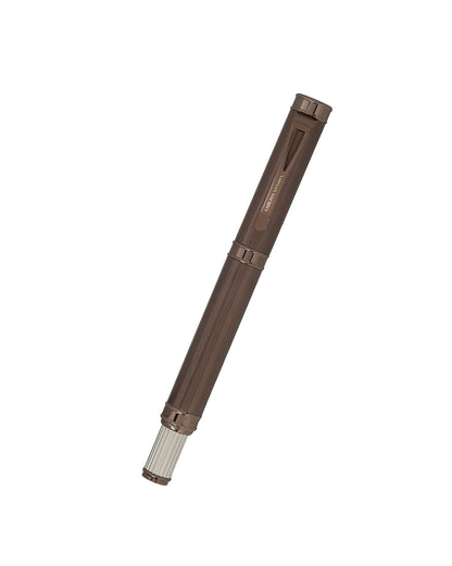 Premium Brown &amp; Cream Toned with Coffee Plated Writing Roller Ball Pen with Smooth Ink