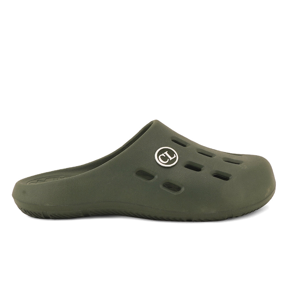 Men Perforated Slip On Mule Clogs