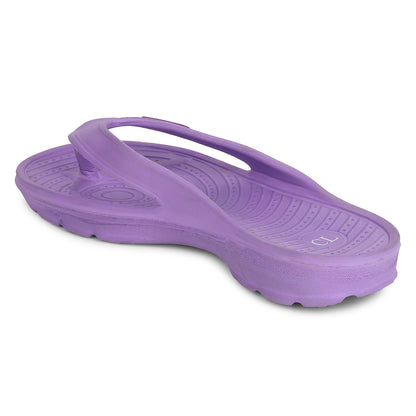 Women Fuchsia Comfortable Wedge Flip Flops